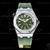Royal Oak Offshore Diver 15710 SS/RU Green APSF A3120