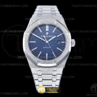 Royal Oak 15410 Frosted SS/SS Blue ZF A3120