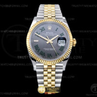 RDJ0453 - DJ 36mm Jub Flt 904L YG/SS Grey/Rm VSF VS3235
