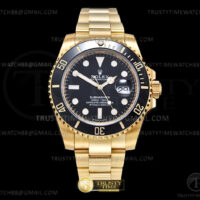 ROLSUB0475D - Submariner 116618LN Wrp 904 YG/YG Black KF VR3135
